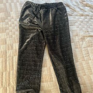 ASOS woven sparkly silver metallic joggers